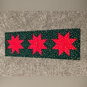 Handmade Quilted Christmas Table Runner